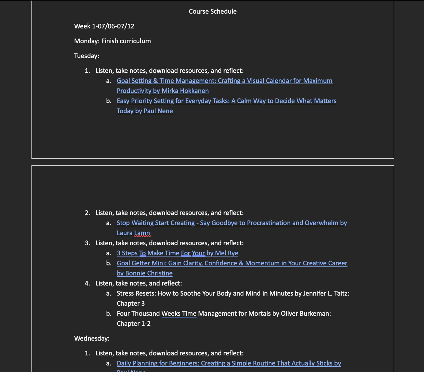My Personal Curriculum - image 1 - student project