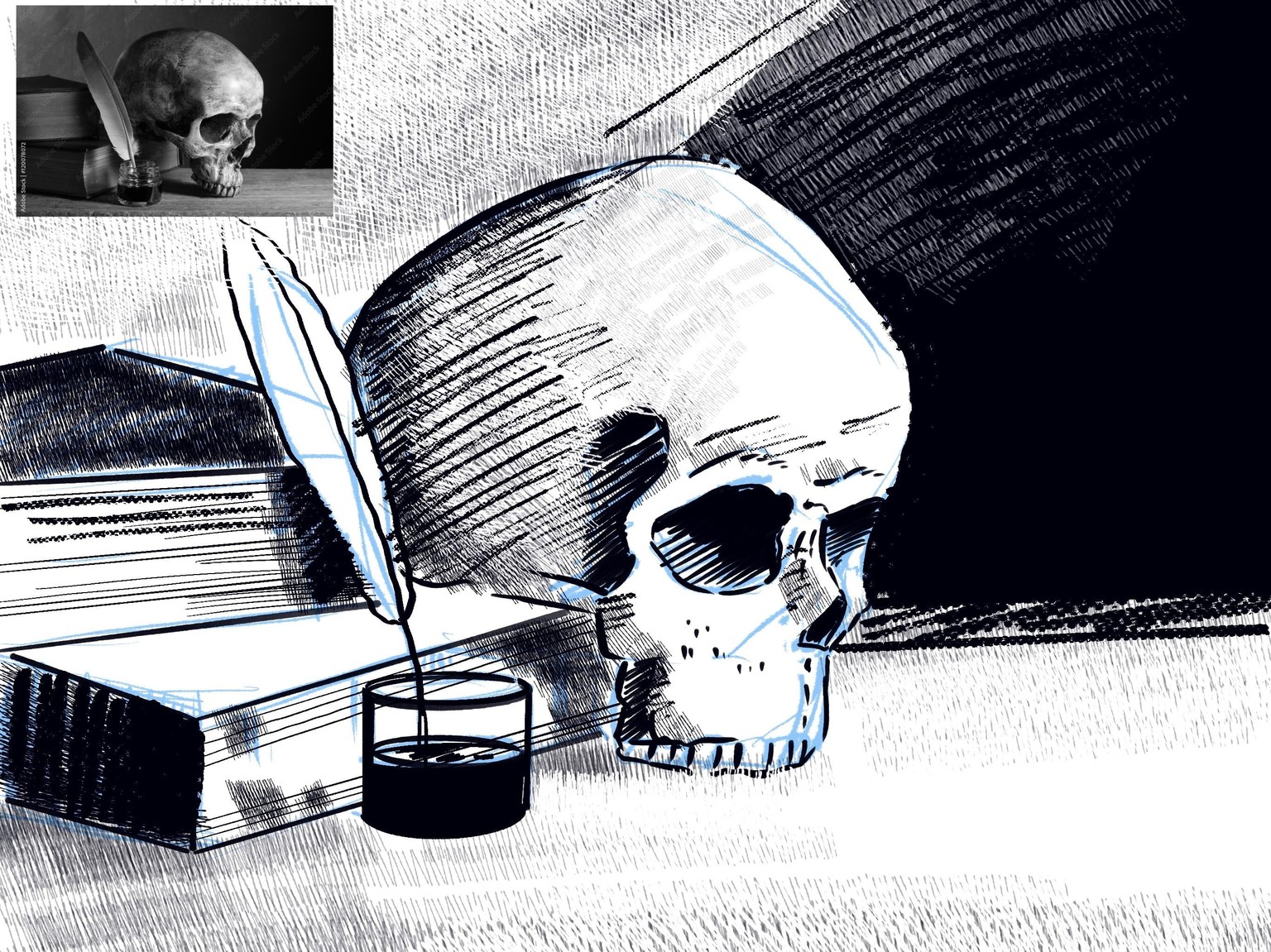Skull Still Life - image 2 - student project