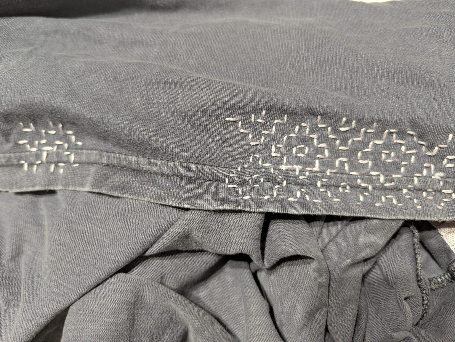 Sashiko : T-shirt repair - image 2 - student project