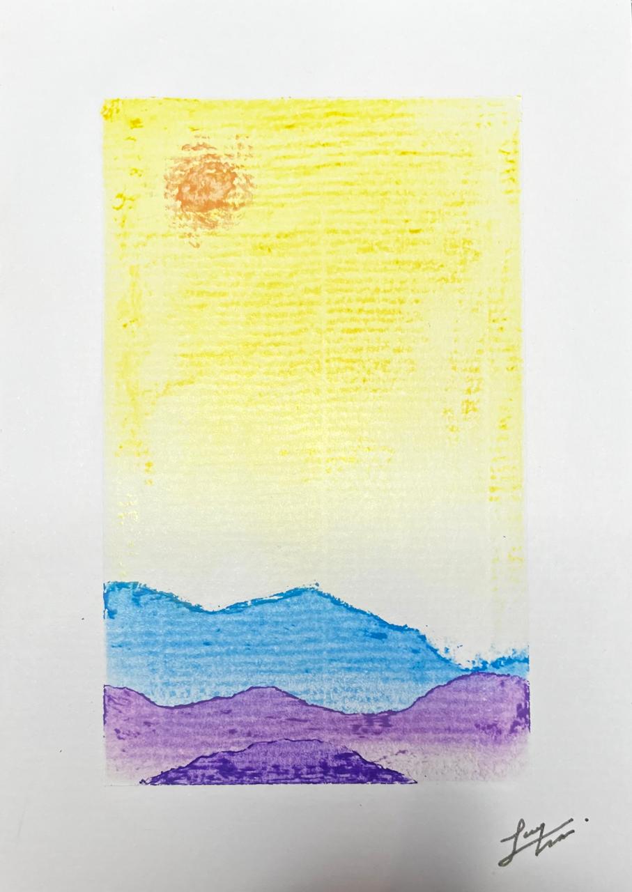 Oil Pastel on Textured Paper - image 1 - student project