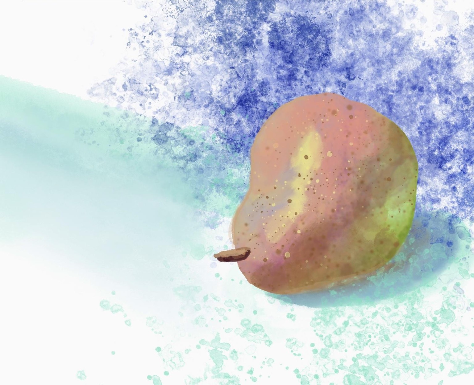 Watercolor Angelfish - image 2 - student project