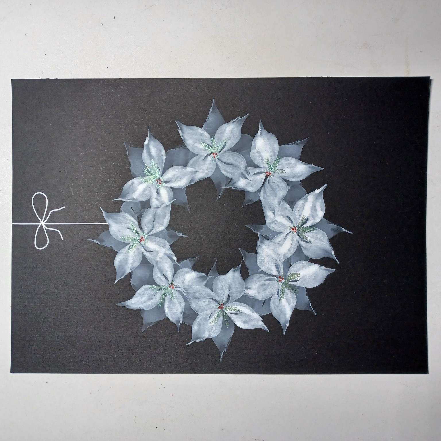 wedge brush wreath - image 2 - student project