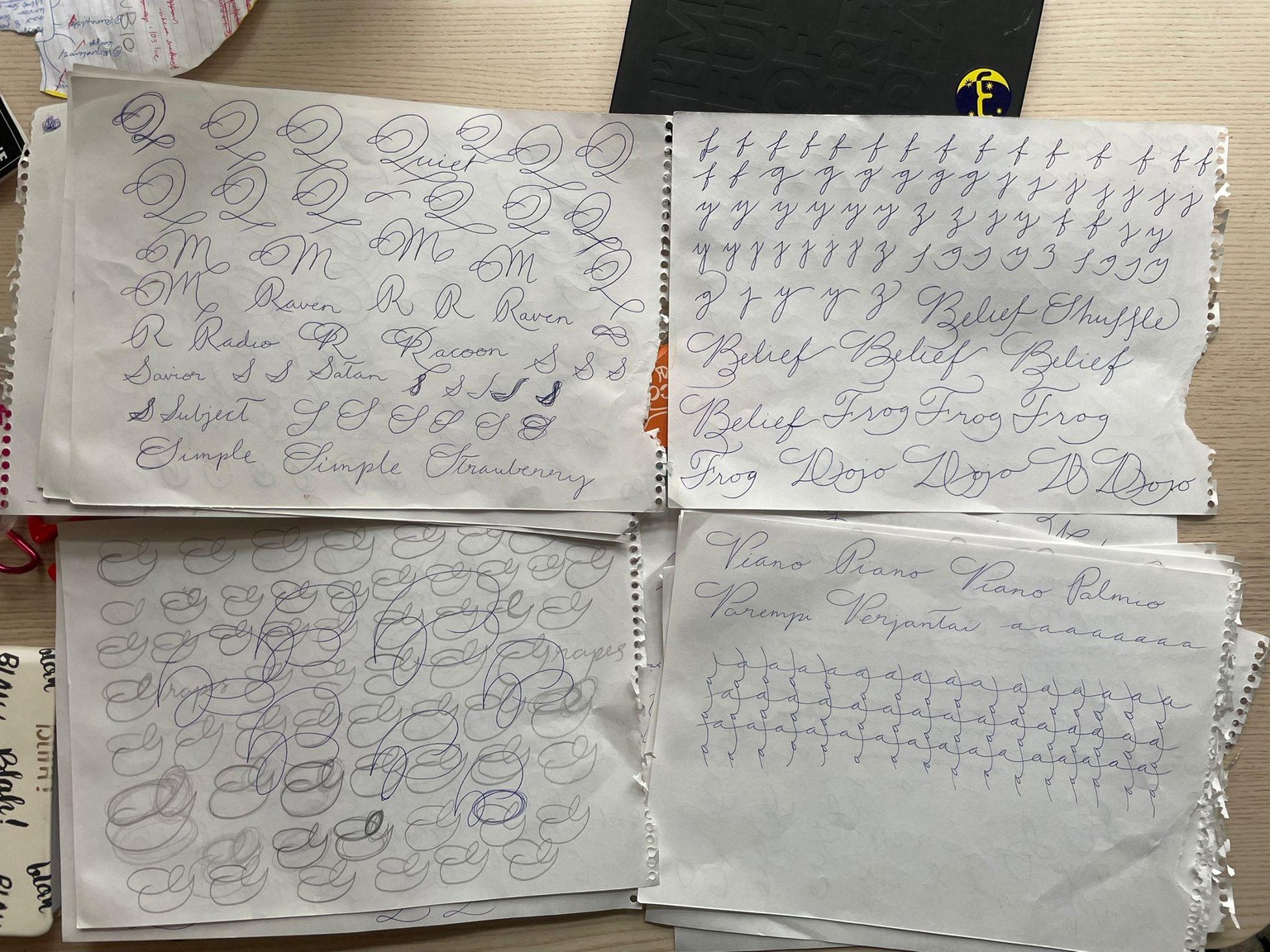 Cursive practise - image 1 - student project
