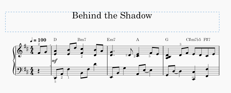 My Song - image 1 - student project