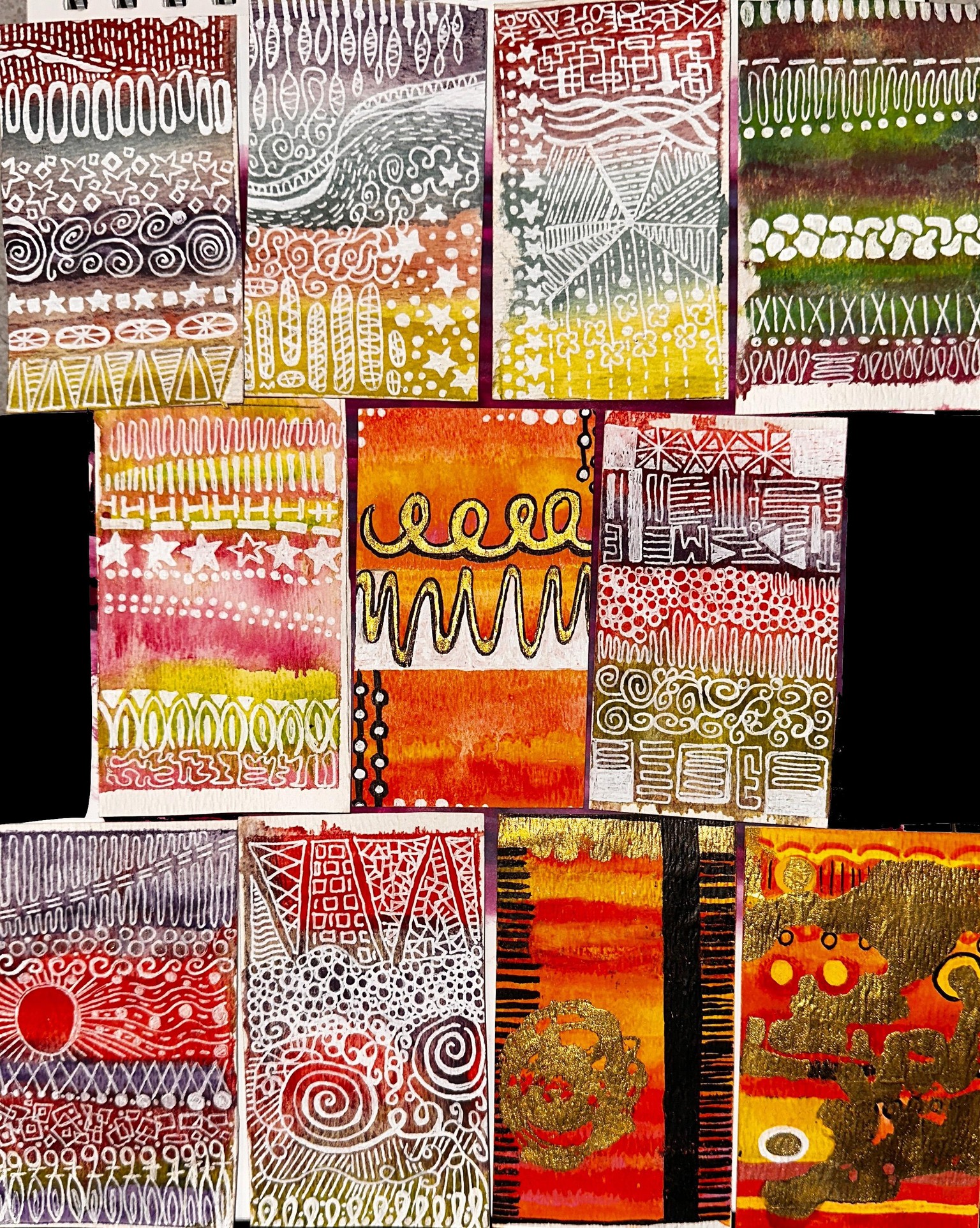 Book of Mini Abstract Stripe Paintings - image 2 - student project