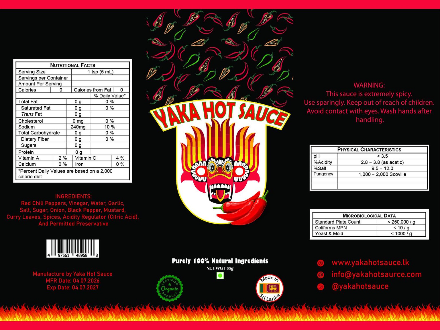 Yaka Hot Sauce - image 1 - student project
