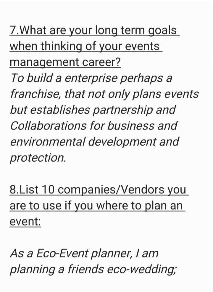 Launching a carreer in Event Management - image 4 - student project