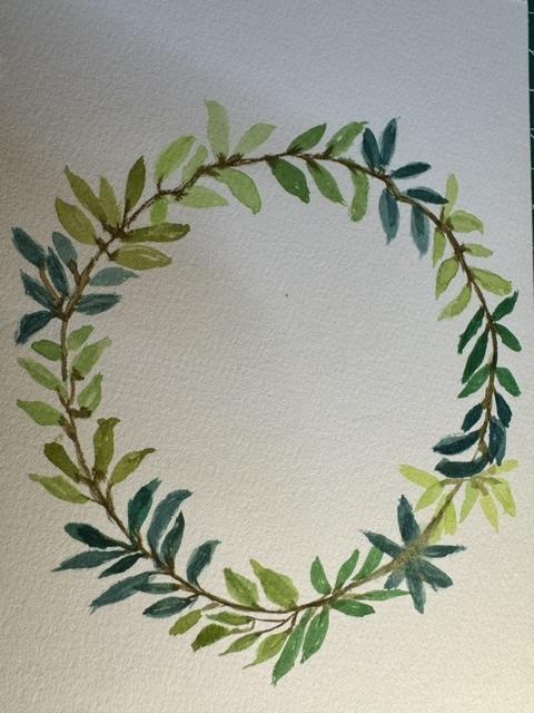 Greenery part 2 - Watercolor - image 1 - student project