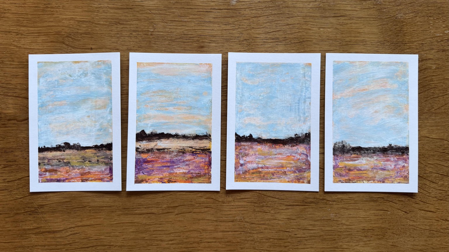 4 easy landscape paintings with tape - image 2 - student project