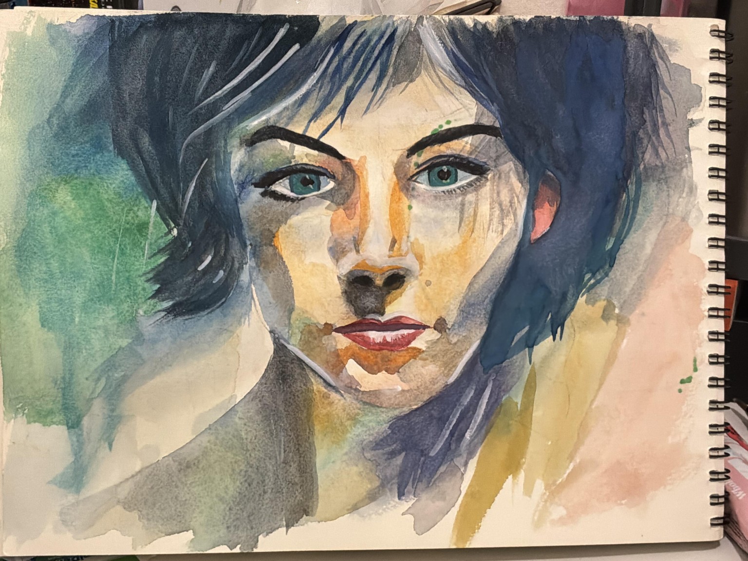 Expressive Portraits in Watercolor - image 1 - student project