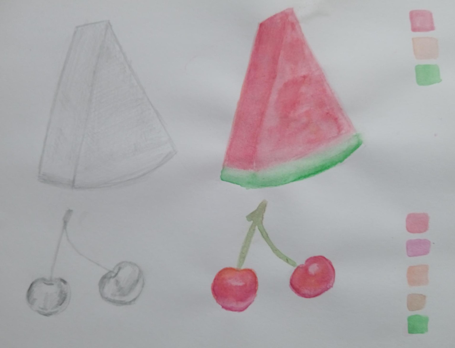 Práctica: Frutas con acuarela - image 1 - student project