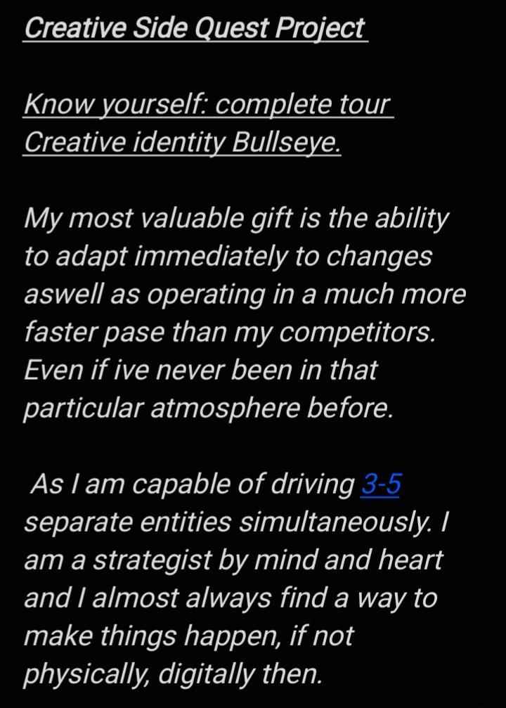 Creative Career Side Quest Project - image 1 - student project
