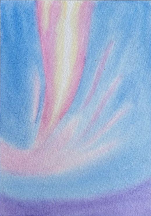 5-day watercolor sky challenge - image 5 - student project