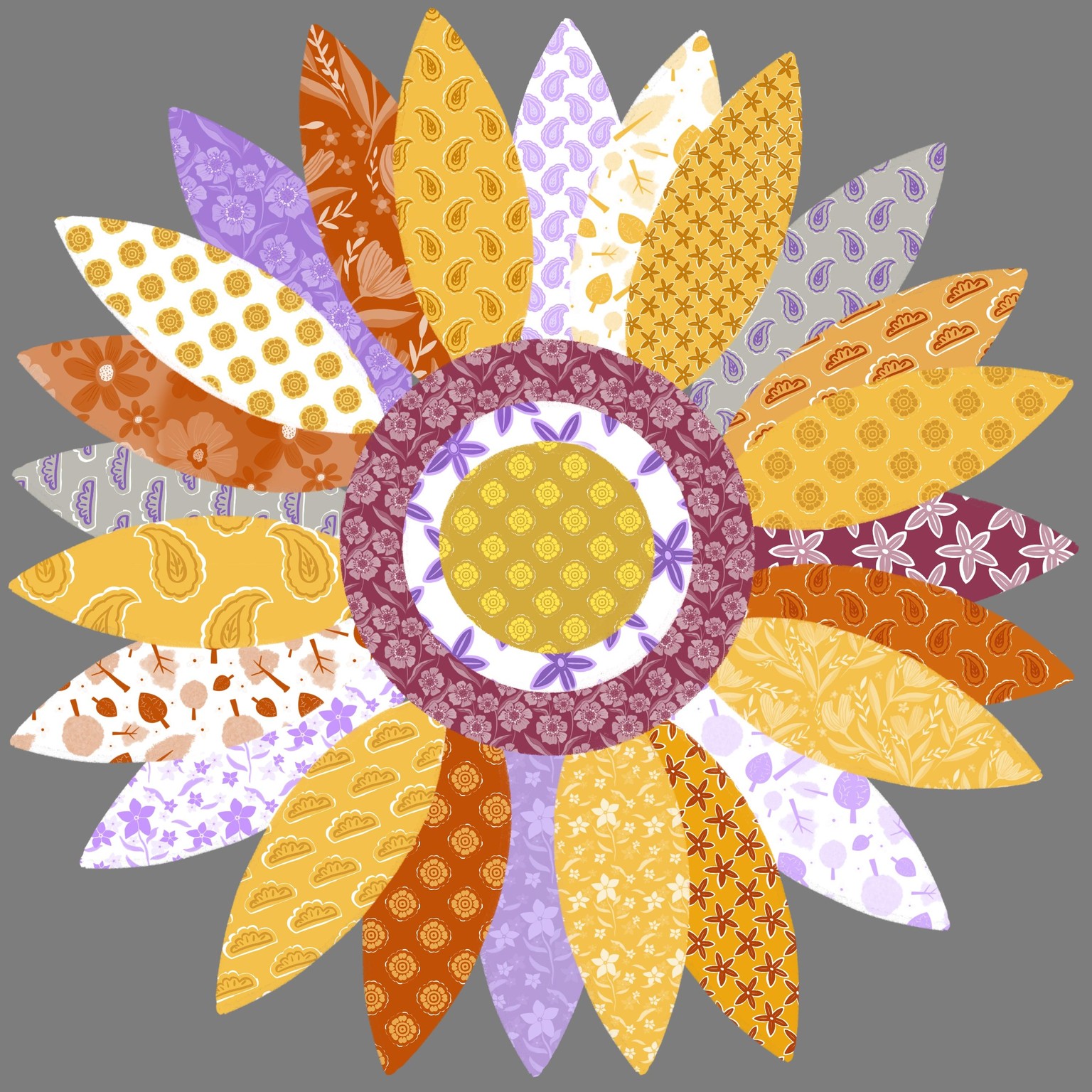 My Sunflower & Block Print Brushes - image 1 - student project