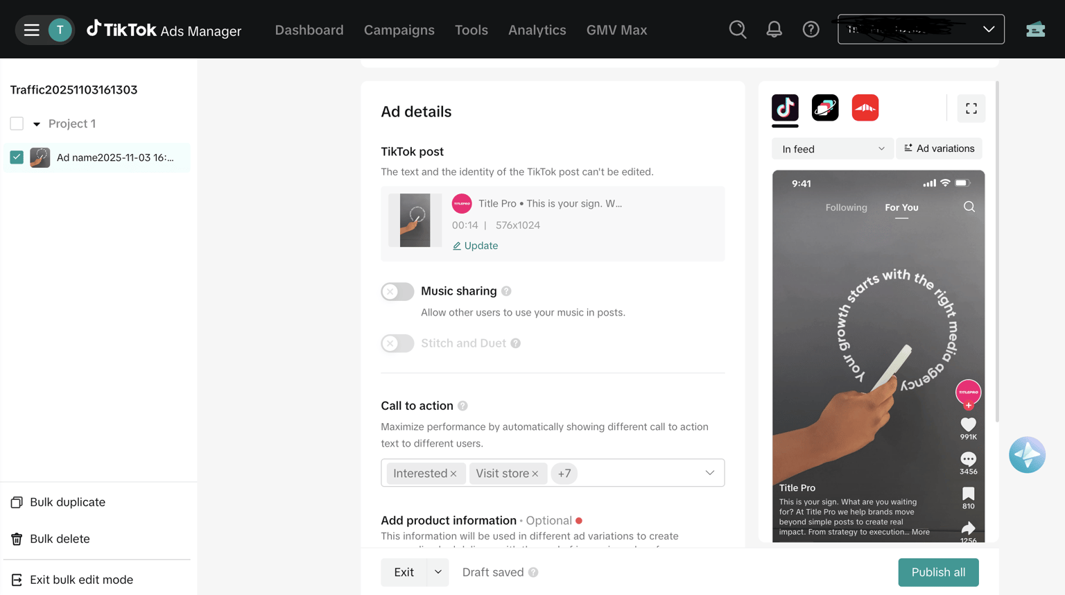Tiktok Ad project - image 1 - student project