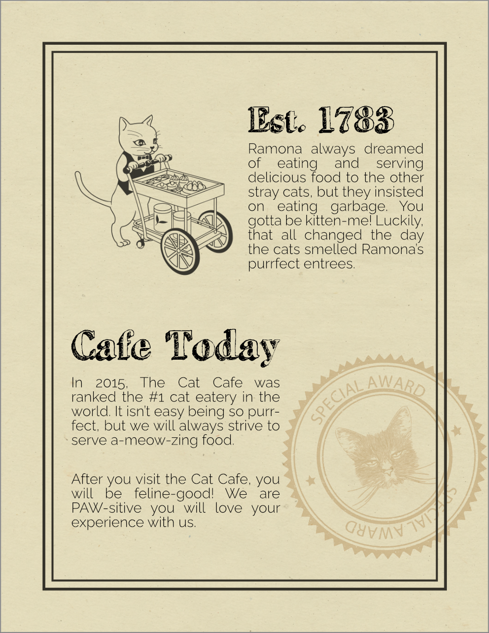 Restaurant Flyer - image 2 - student project
