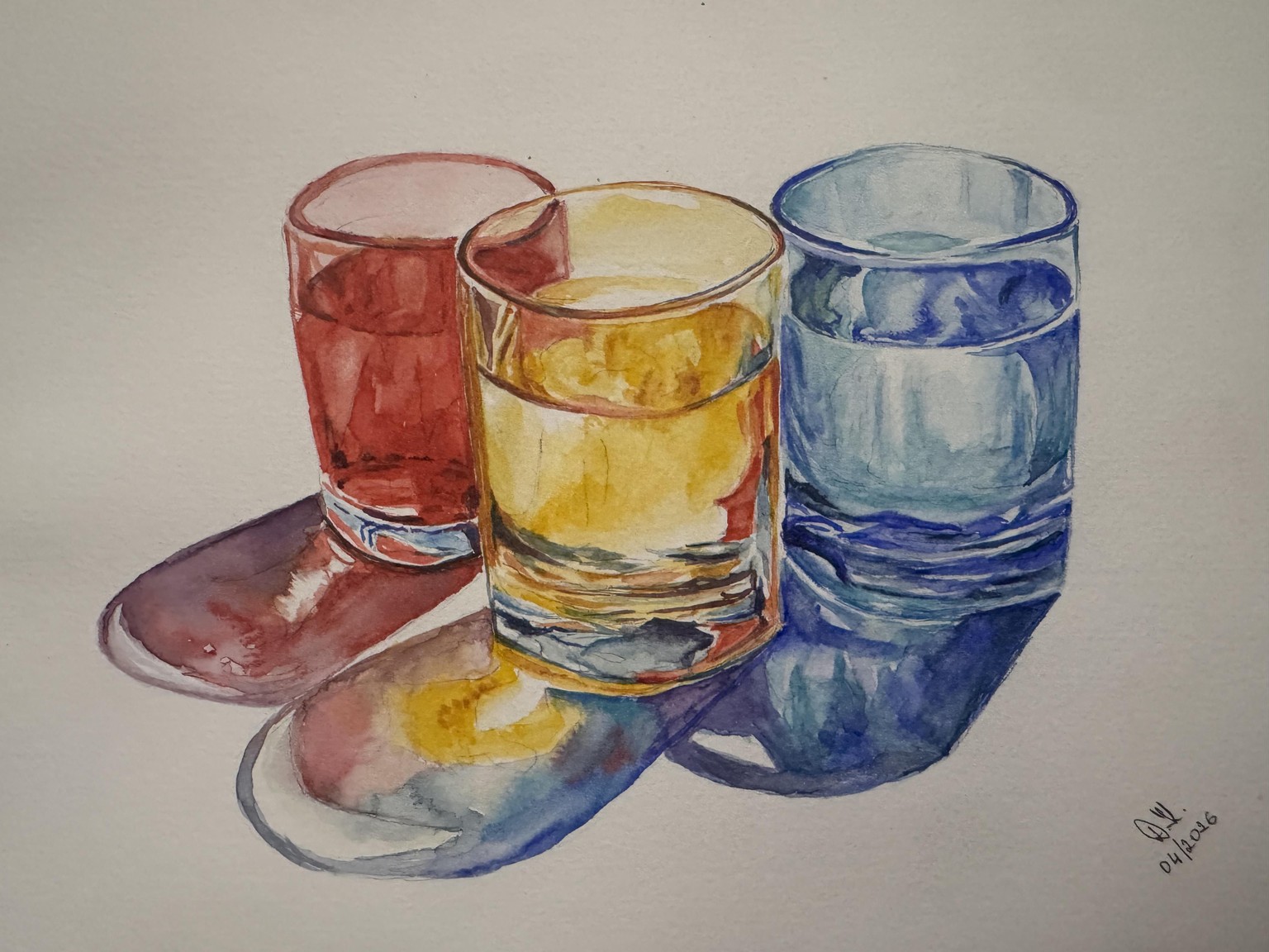 Luminous Glass in Watercolour - image 1 - student project
