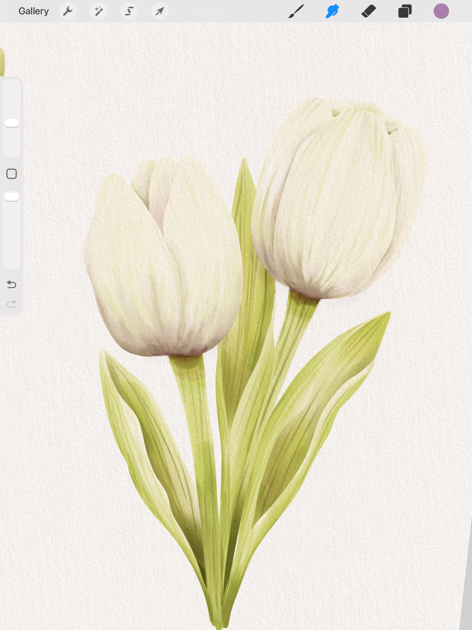 A Dutch girl just has to paint Tulips - image 2 - student project