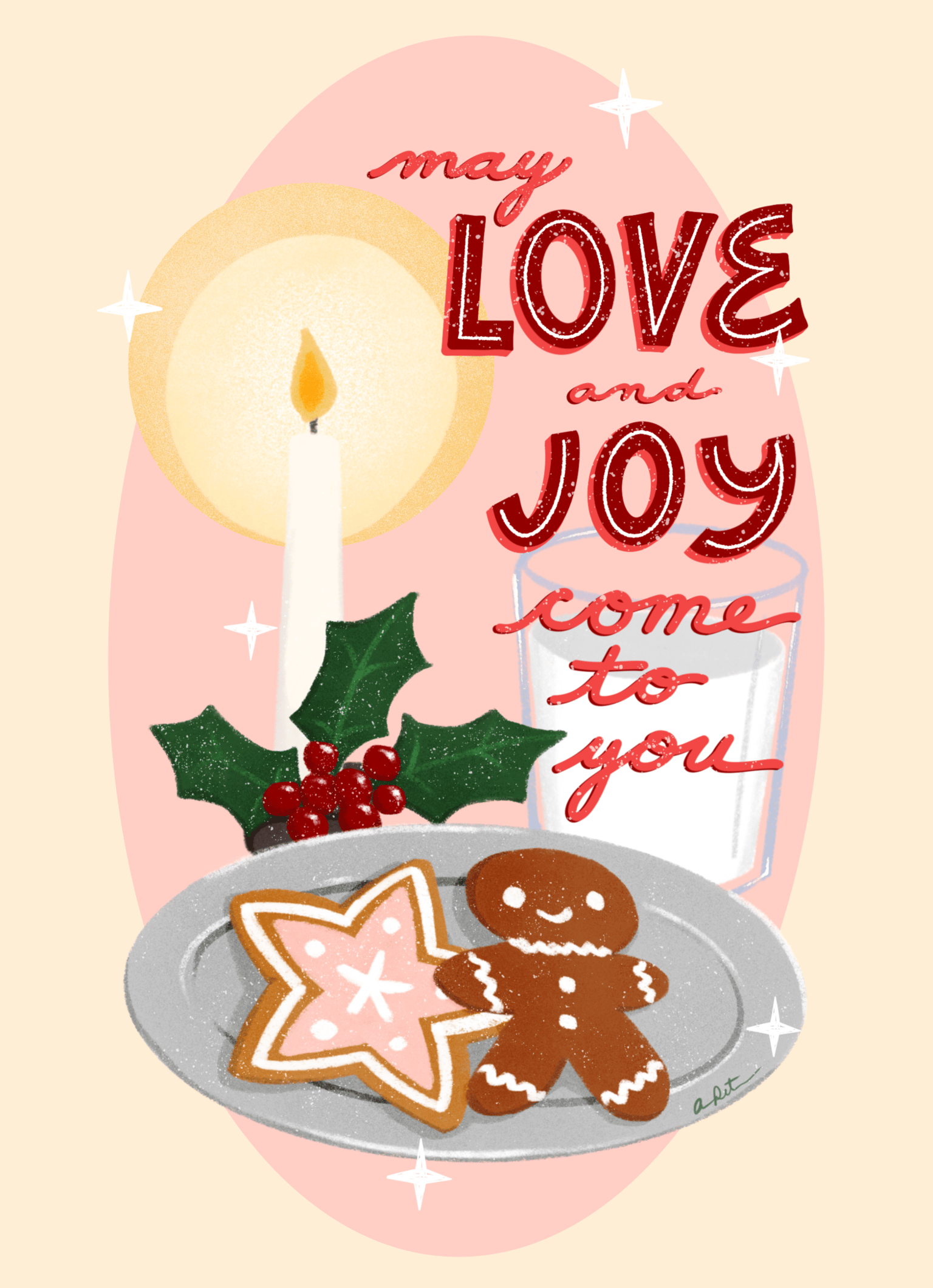 Love and Joy Festive Card mini collection - image 3 - student project