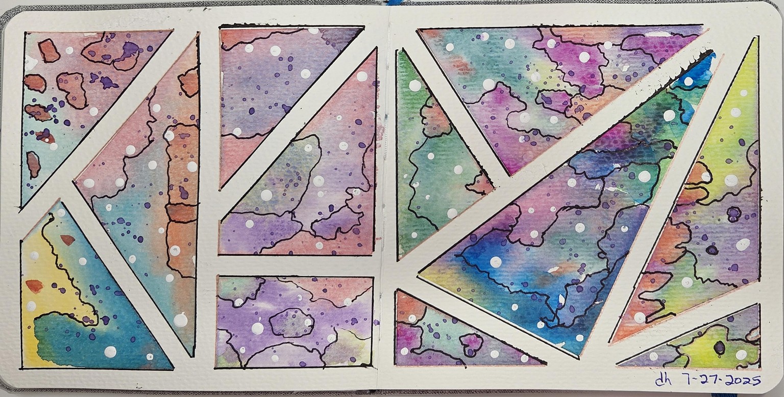 Abstract Watercolor Escape #3 - image 2 - student project