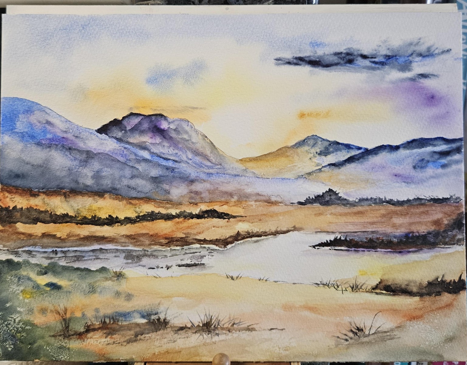 Landscape and lake - image 1 - student project