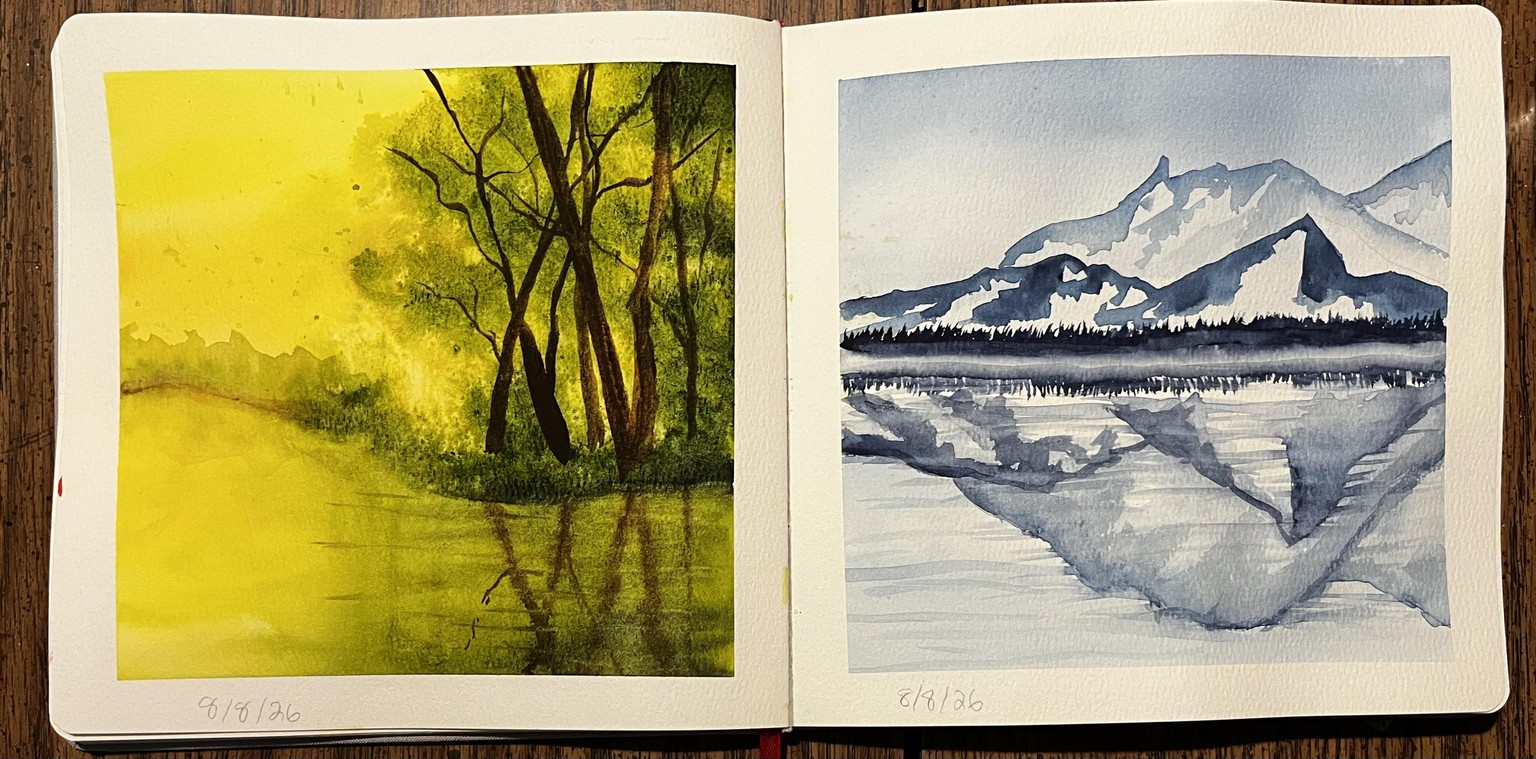 Watercolor landscapes - image 9 - student project