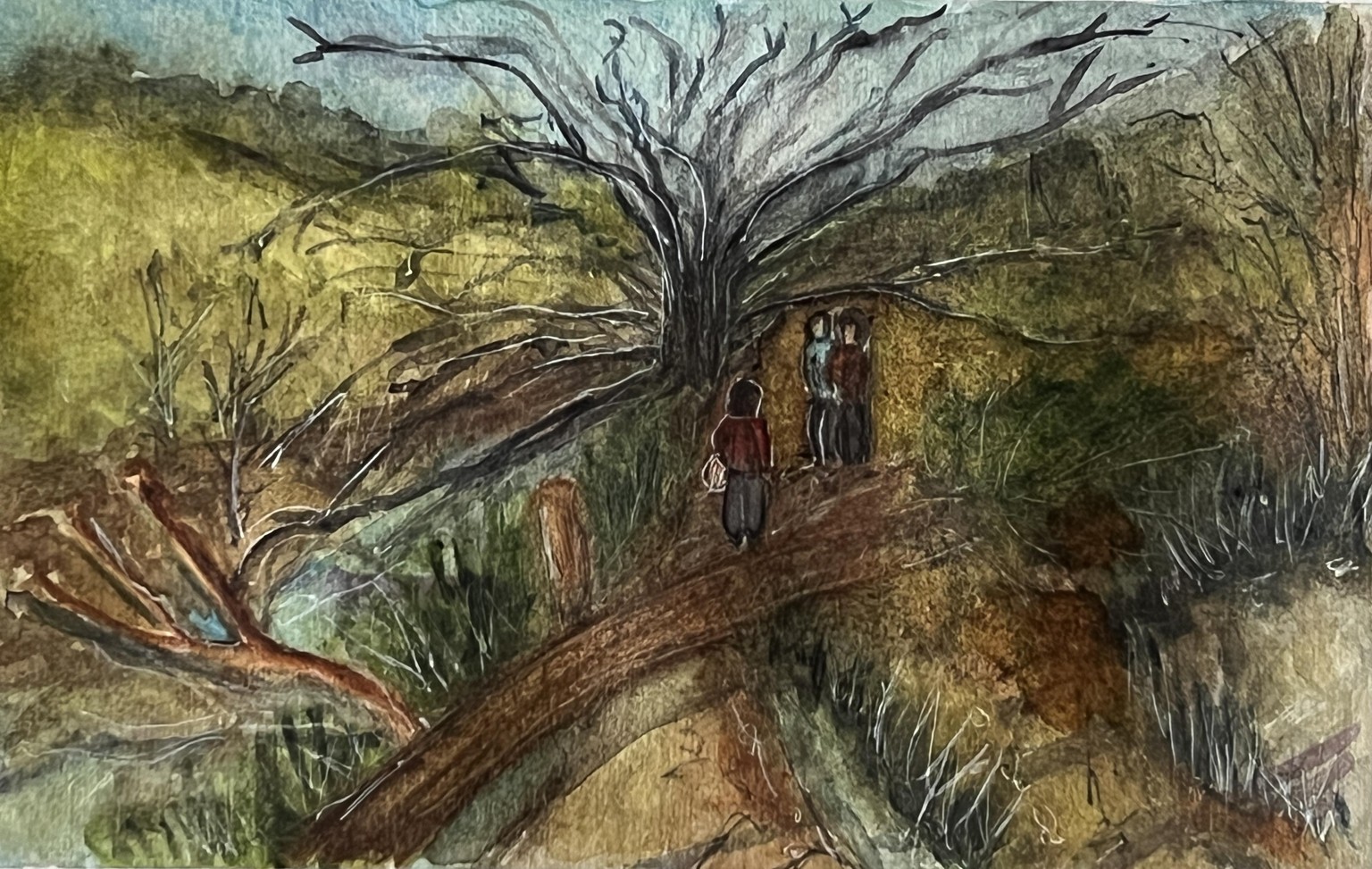 Bush and cottage - image 1 - student project