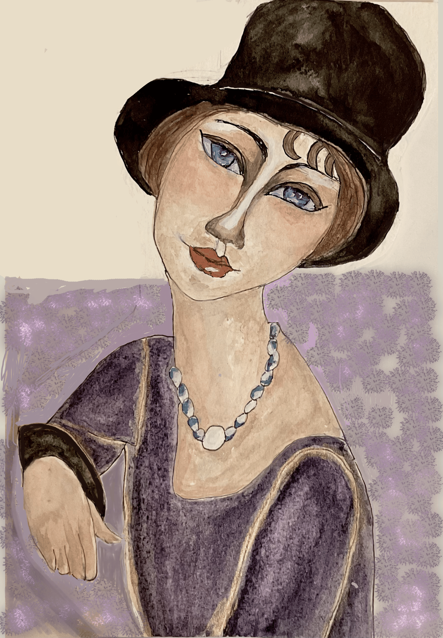 Modigliani Inspiration - image 1 - student project