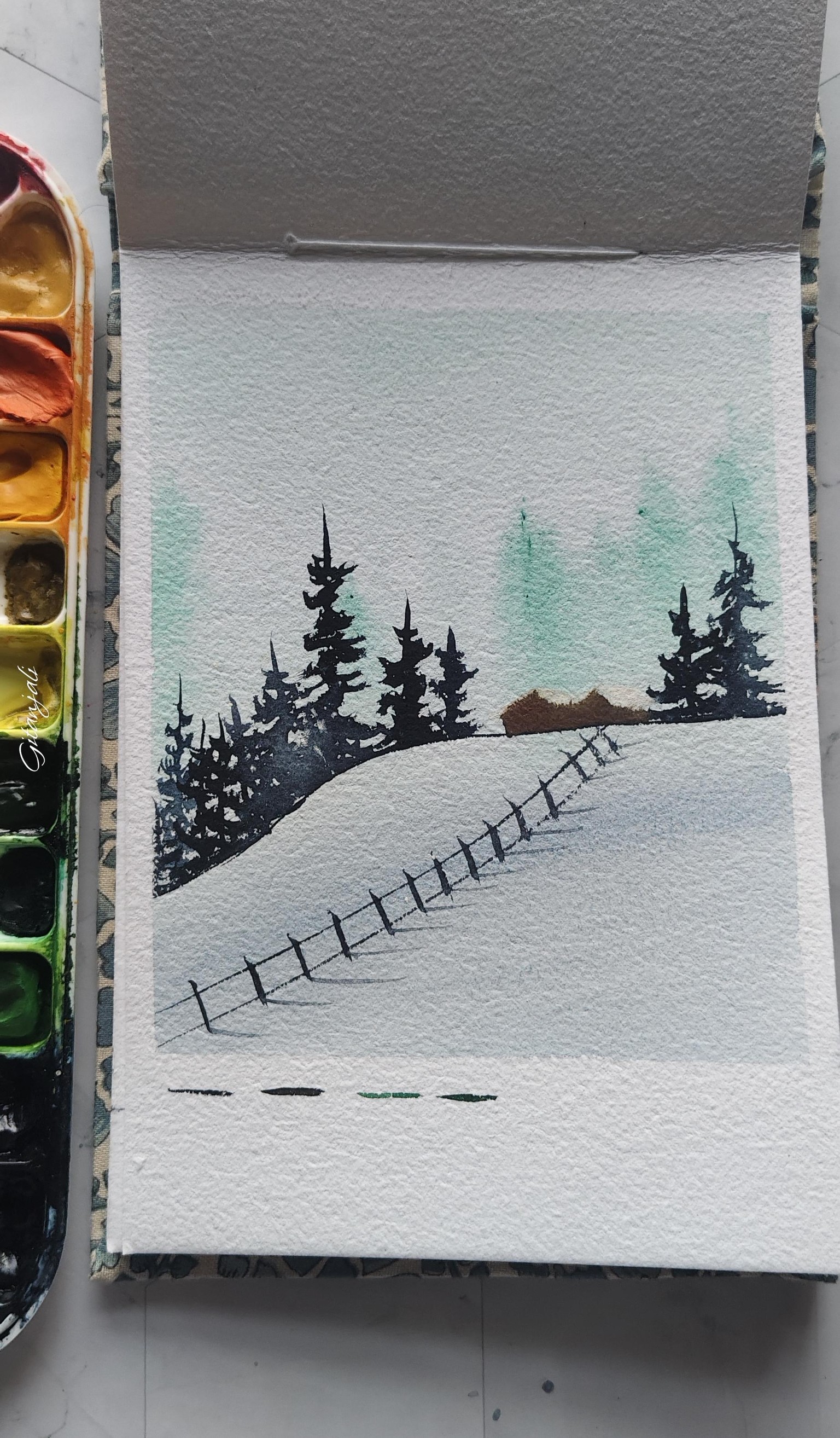 Snowy winter land - image 5 - student project