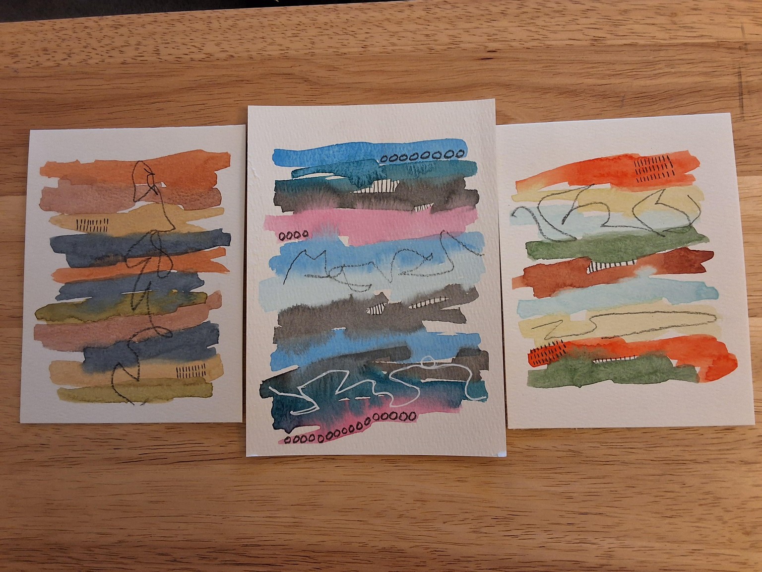 Watercolor Abstract Samplers - image 1 - student project