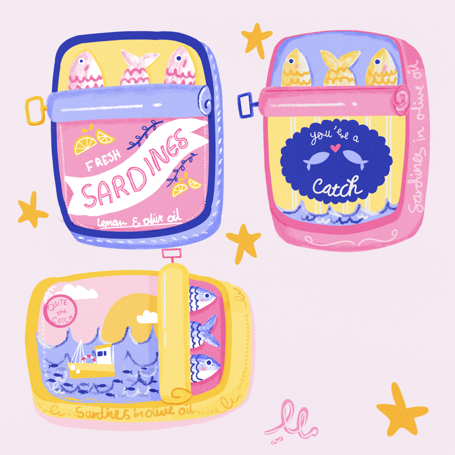 Vintage sardine Tin , Illustration - image 4 - student project