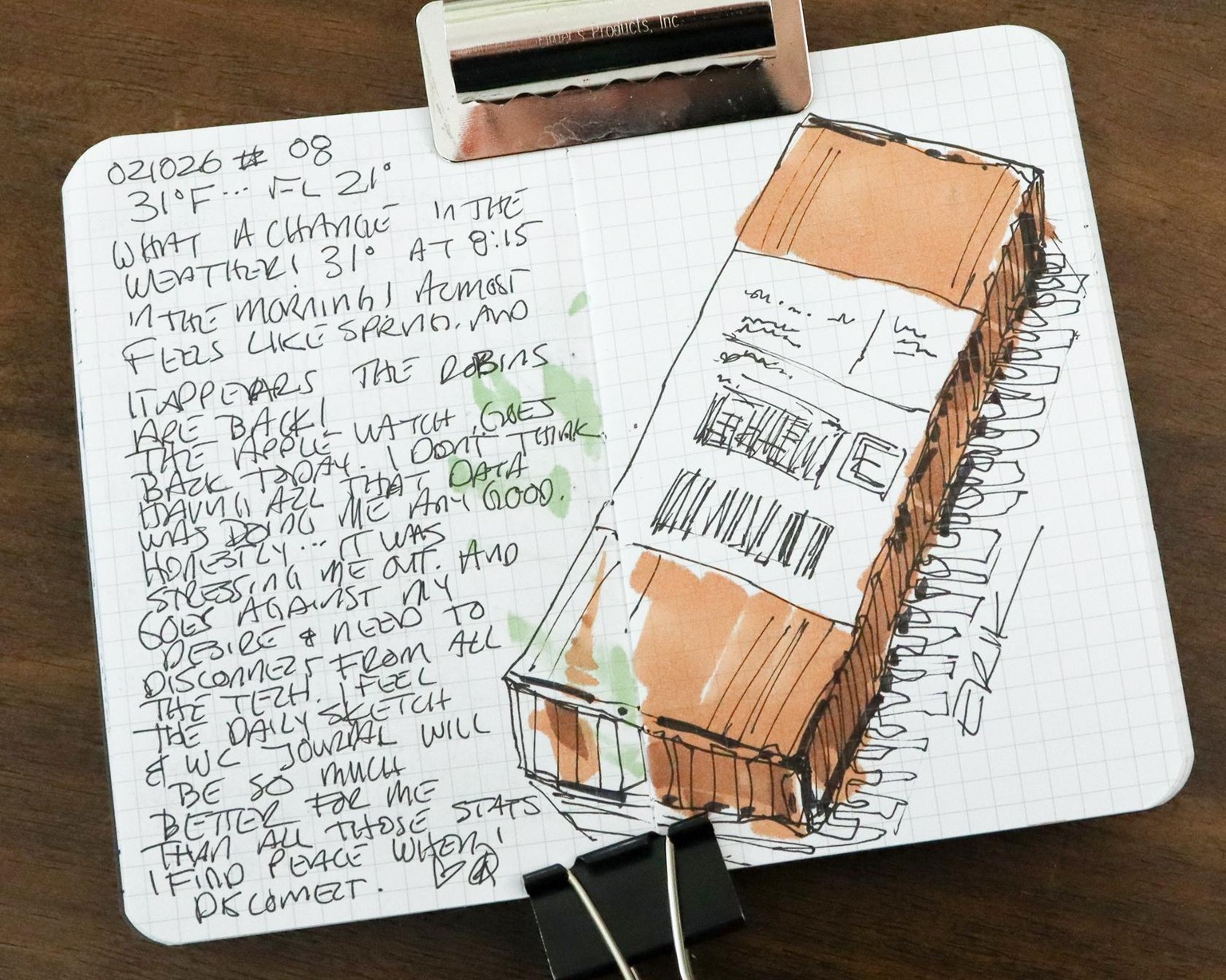 The start of my 7 day pocket sketchbook/journal - image 8 - student project