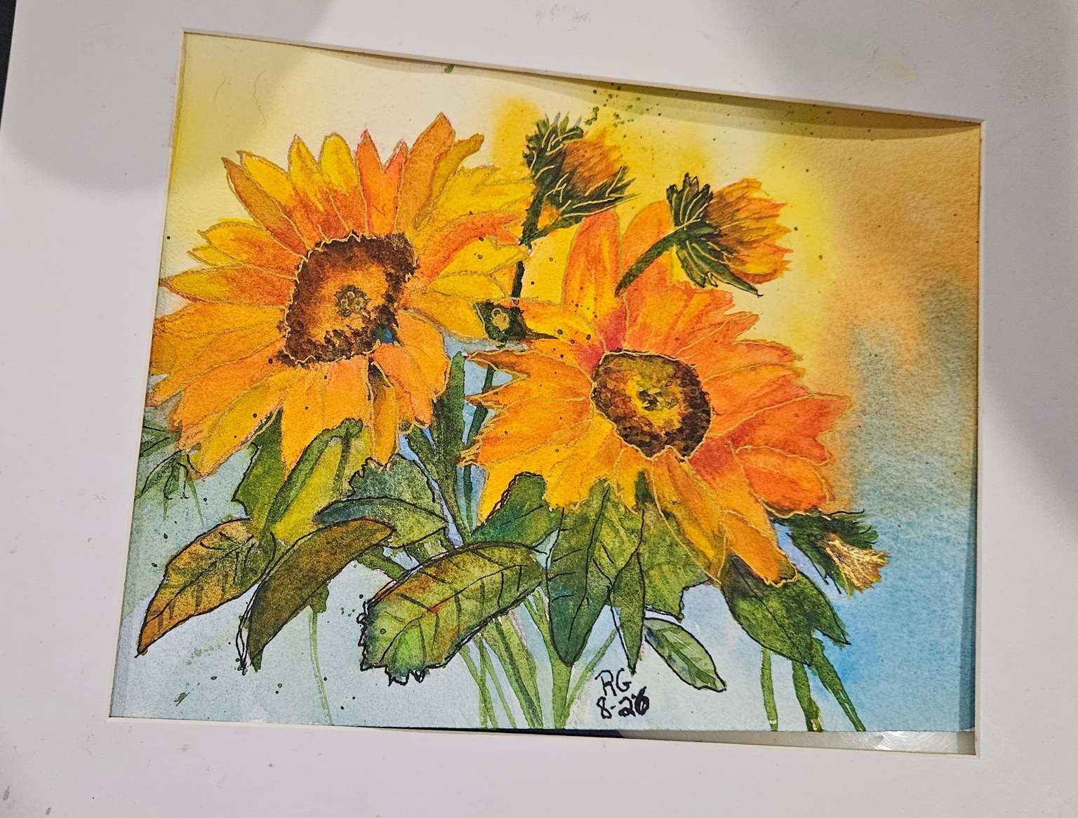 Golden Sunflowers - image 2 - student project