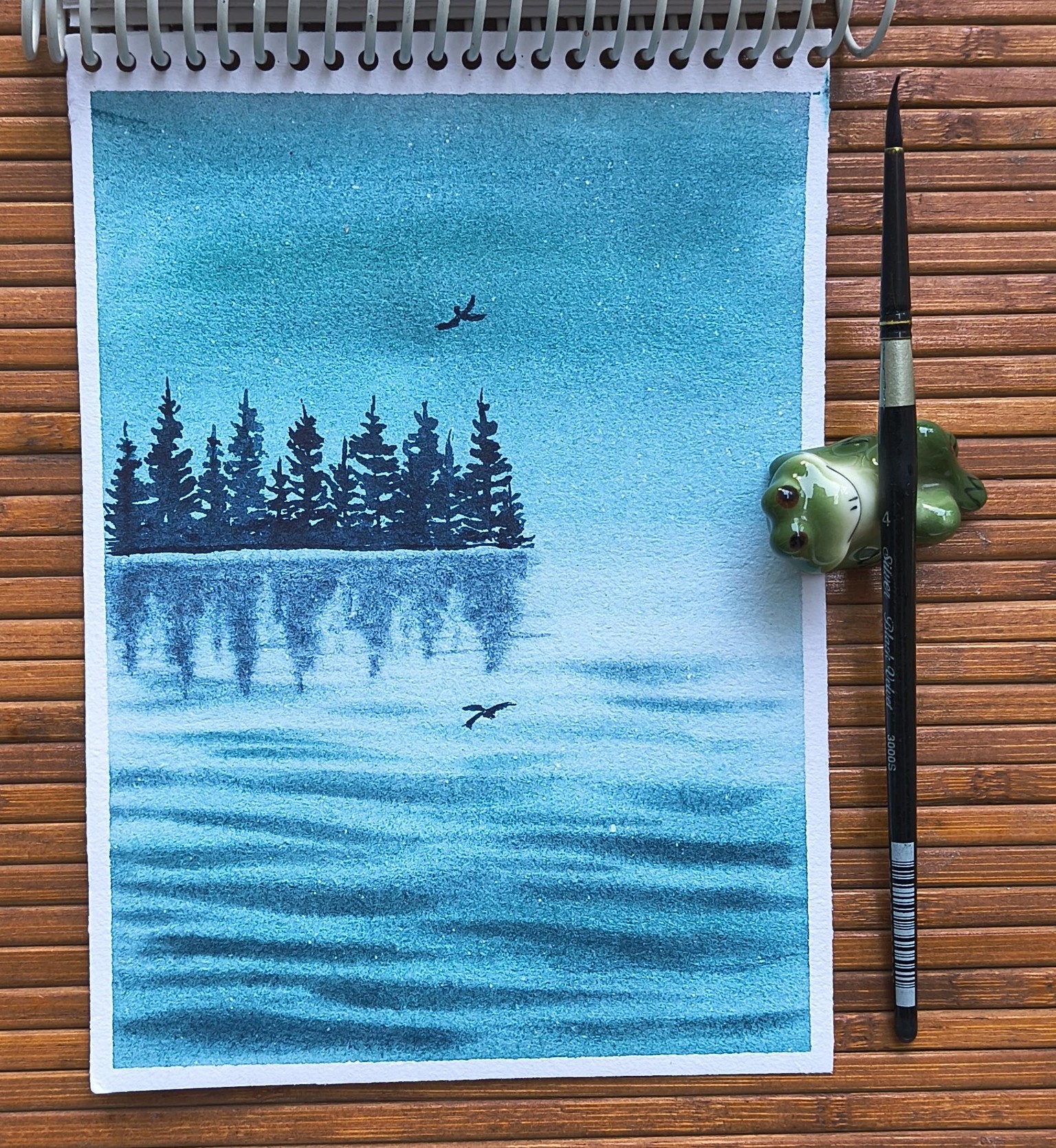 Watercolour landscapes - image 5 - student project