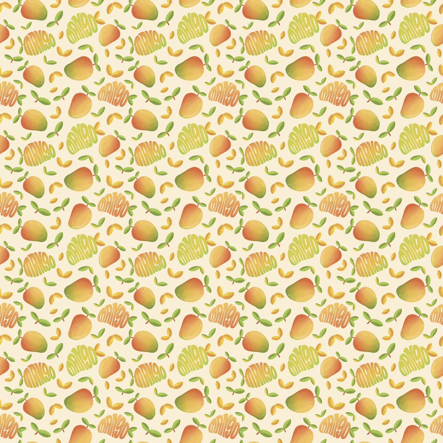 Mango Vibes Pattern by Mimi - image 5 - student project