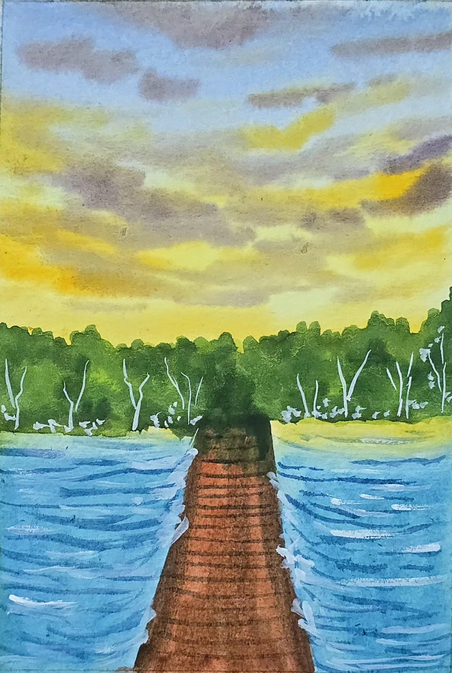 All 15 Summer beach paintings with watercolours - image 8 - student project