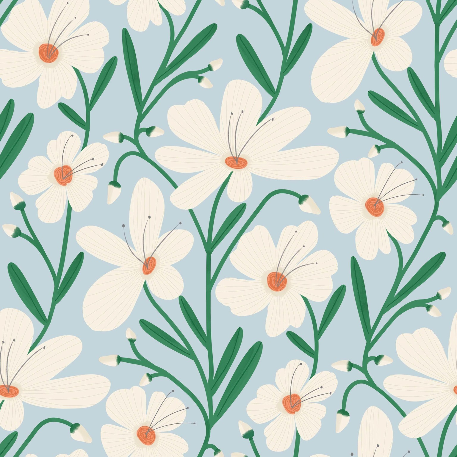 Floral trailing pattern - image 1 - student project