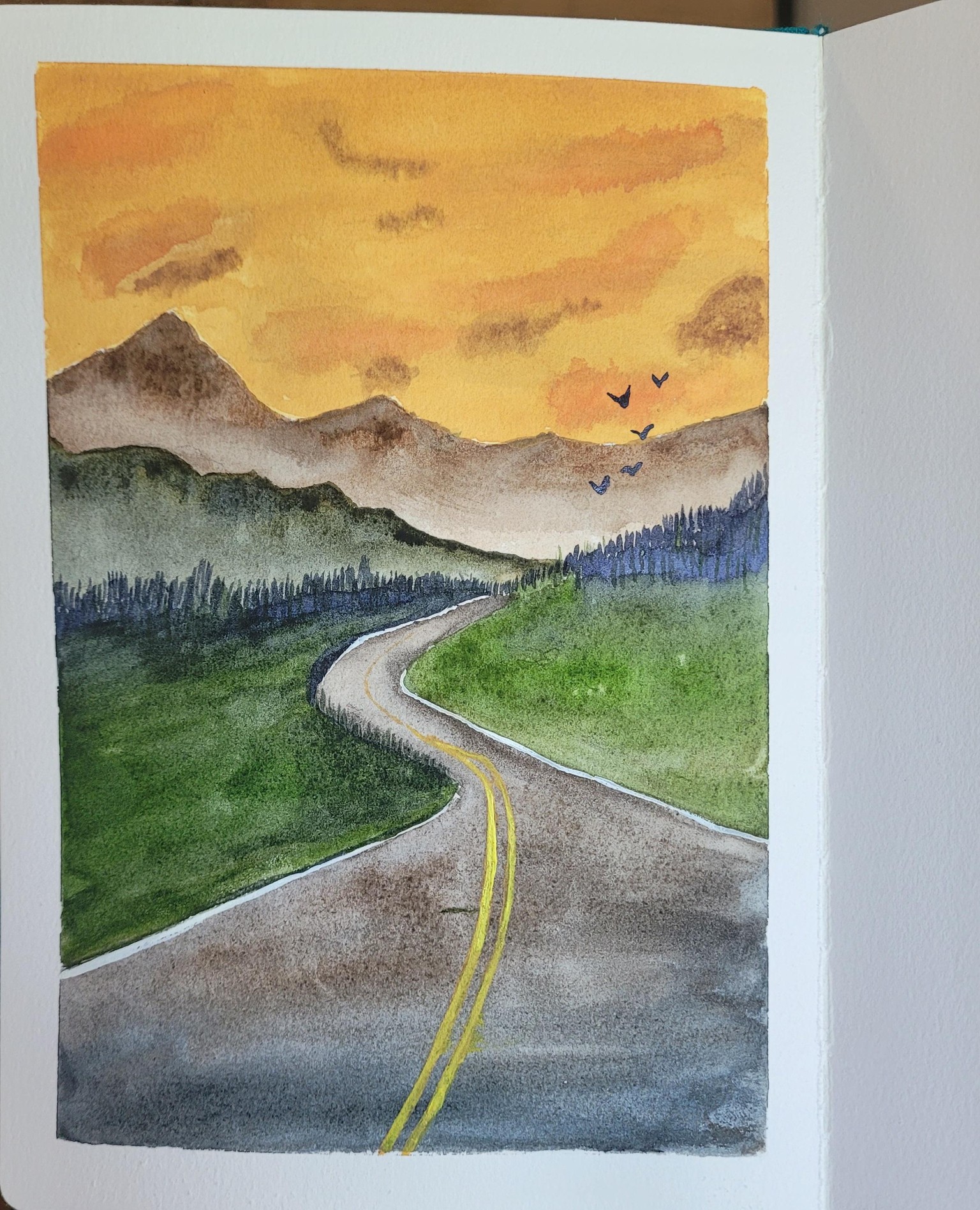Dreamy Landscape Class Paintings - image 3 - student project