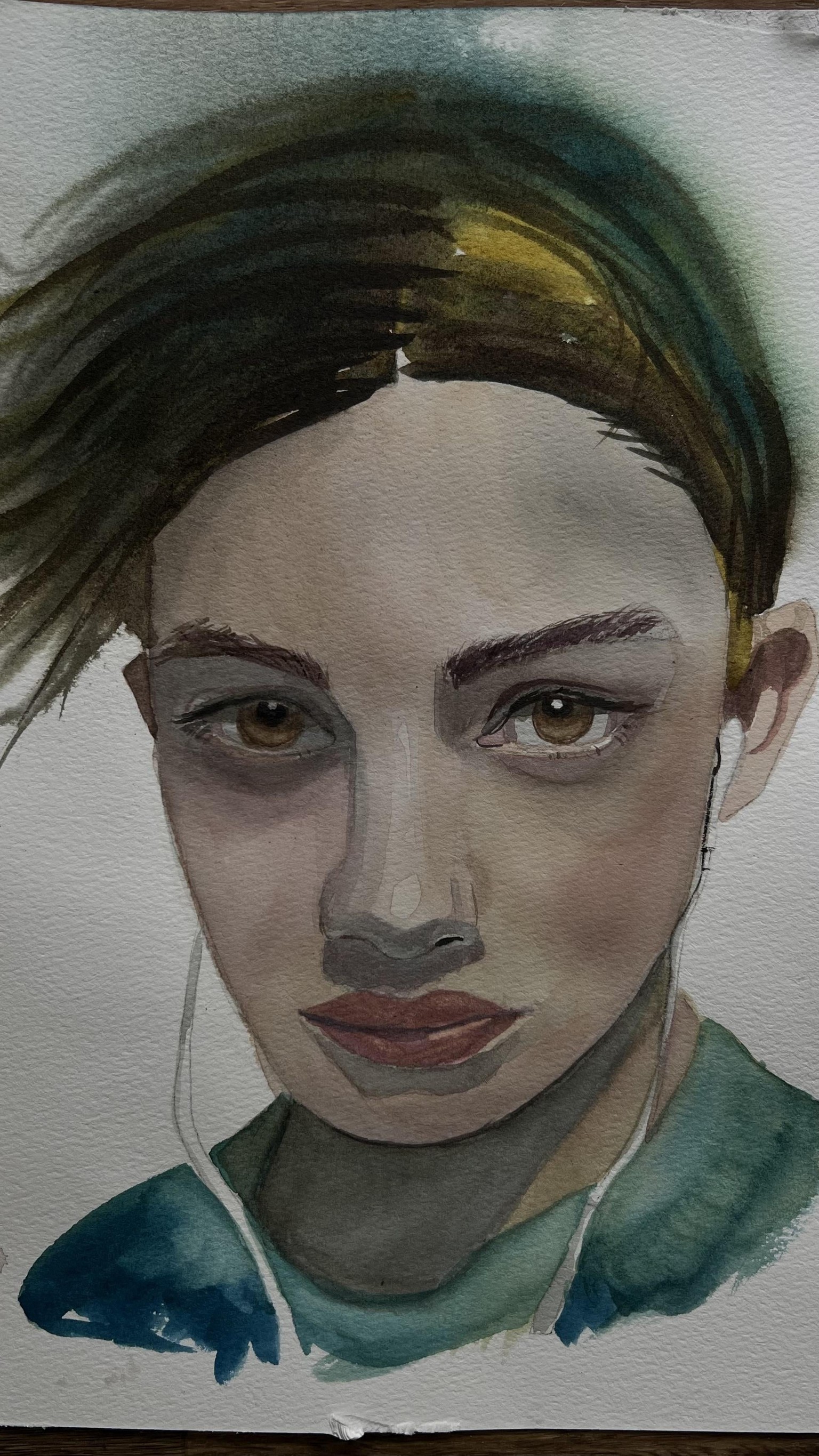 Watercolour Portrait as per Chris Hong - image 1 - student project