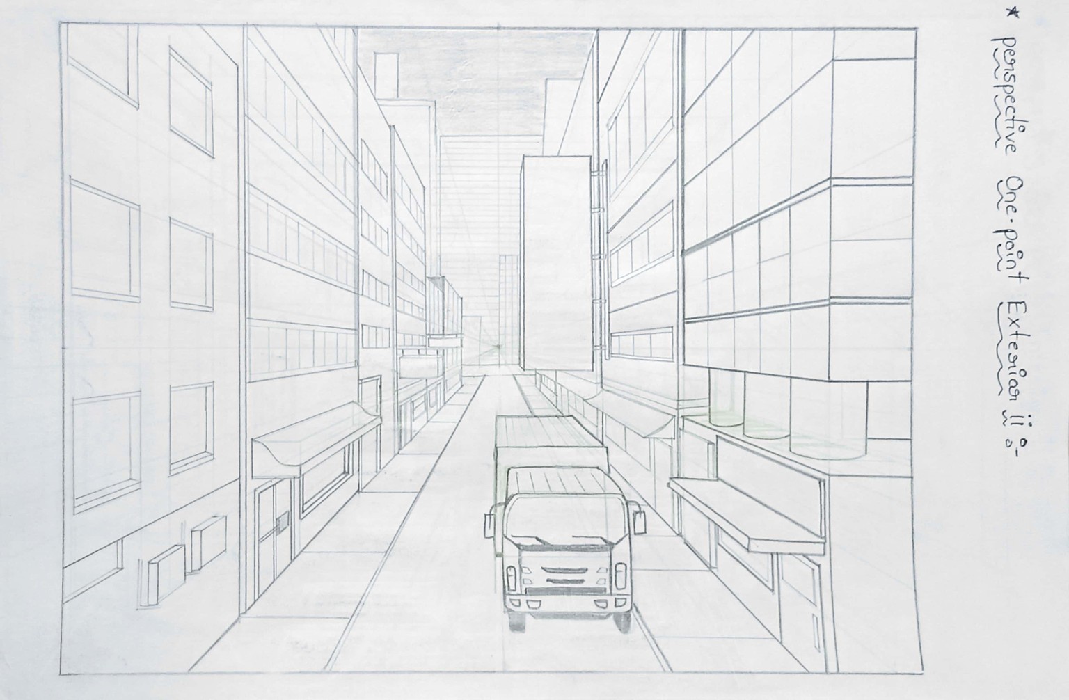Drawing in perspective - image 4 - student project