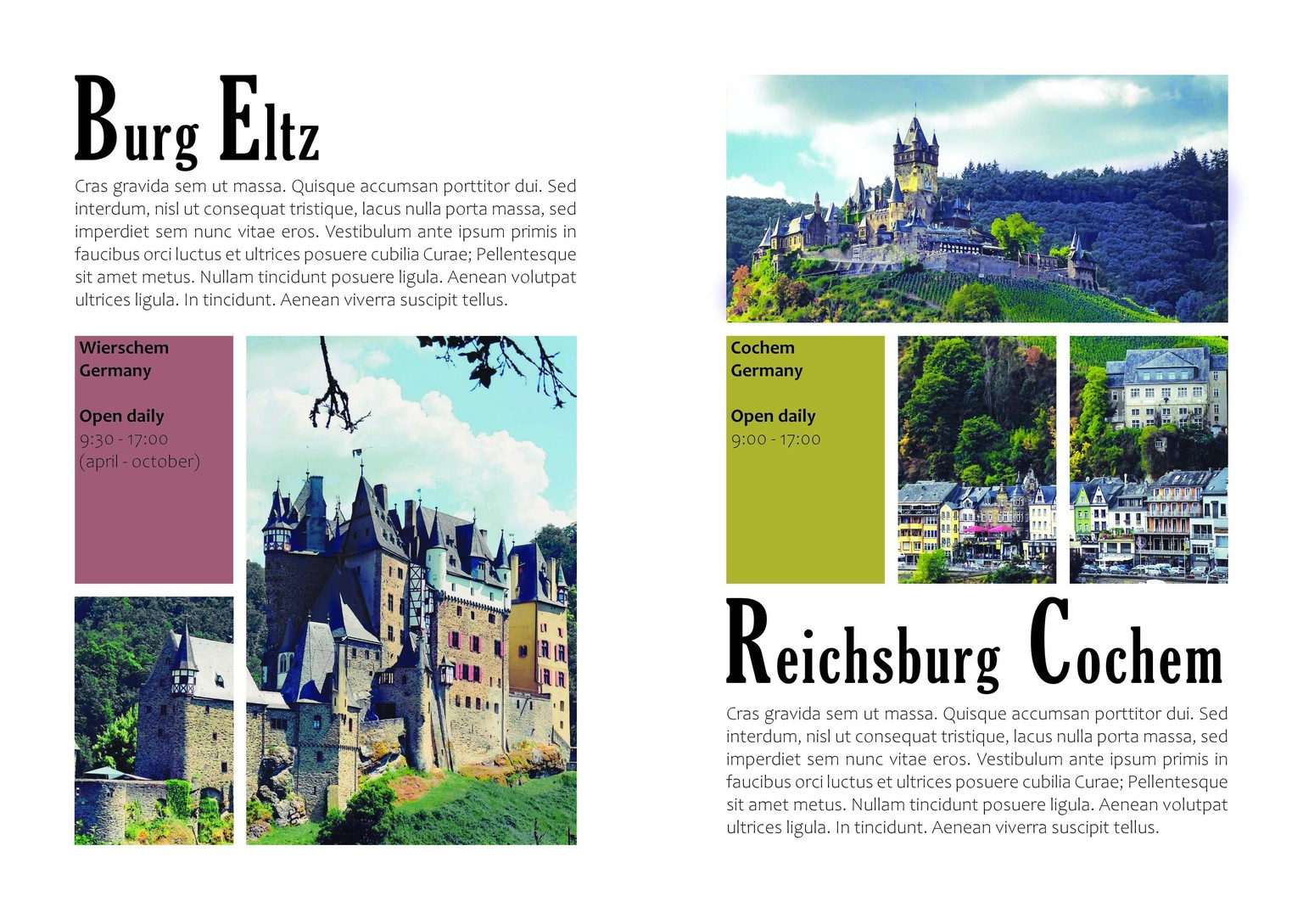 Final project: Castle brochure - image 2 - student project