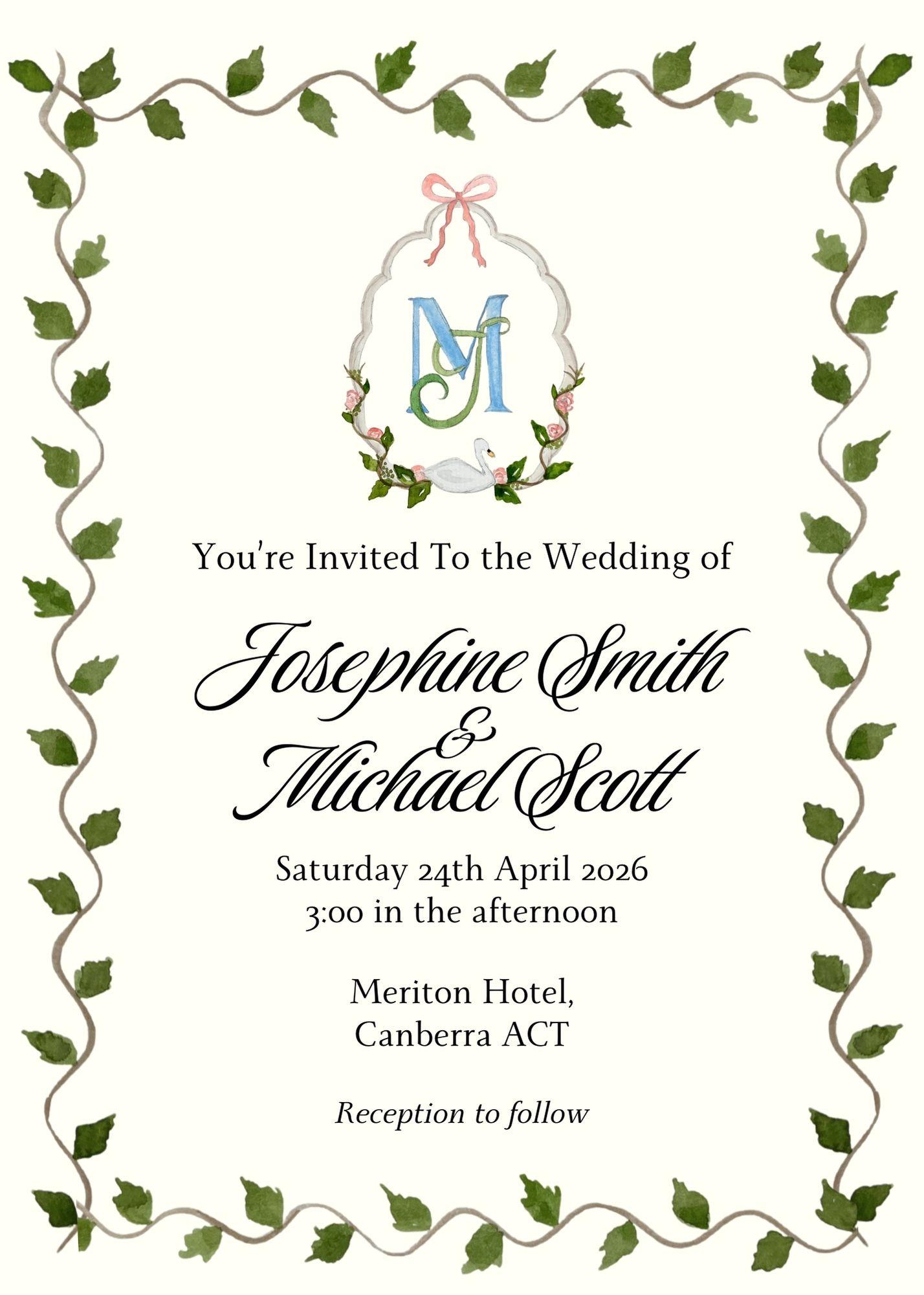 Pride & Prejudice / Bridgerton Inspired Wedding Suite - image 3 - student project