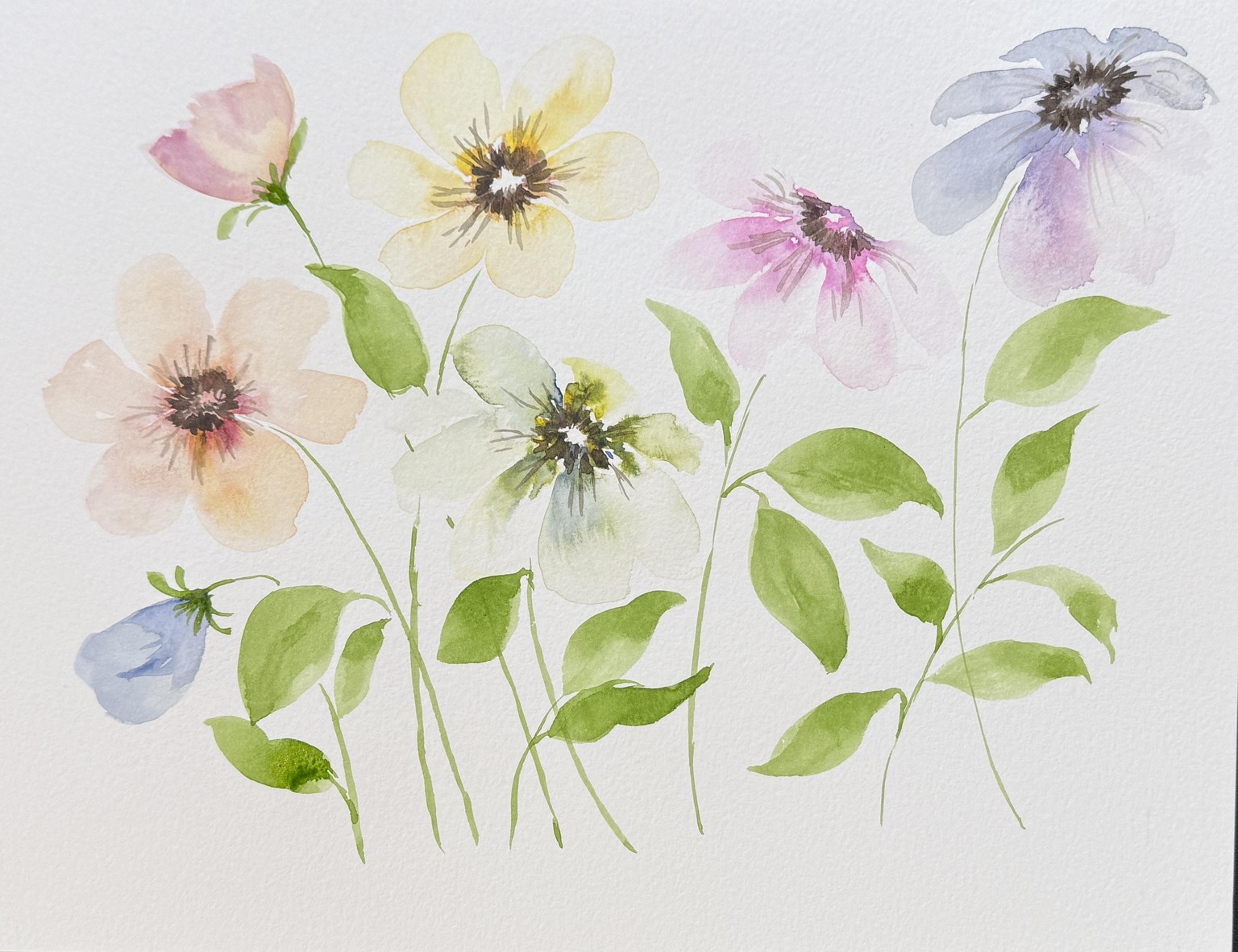 Easy Watercolor Florals - image 1 - student project
