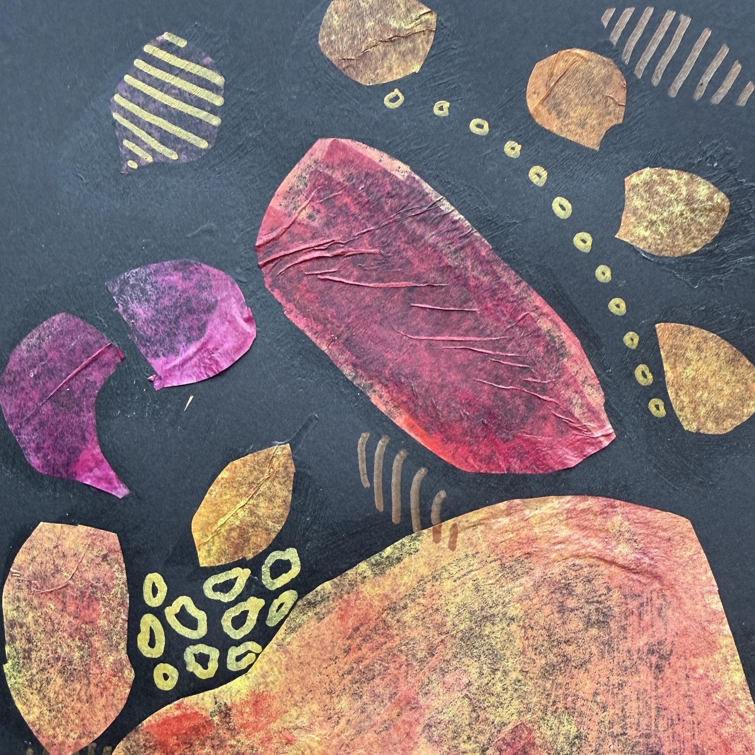 Colorful pebbles and shapes - image 2 - student project