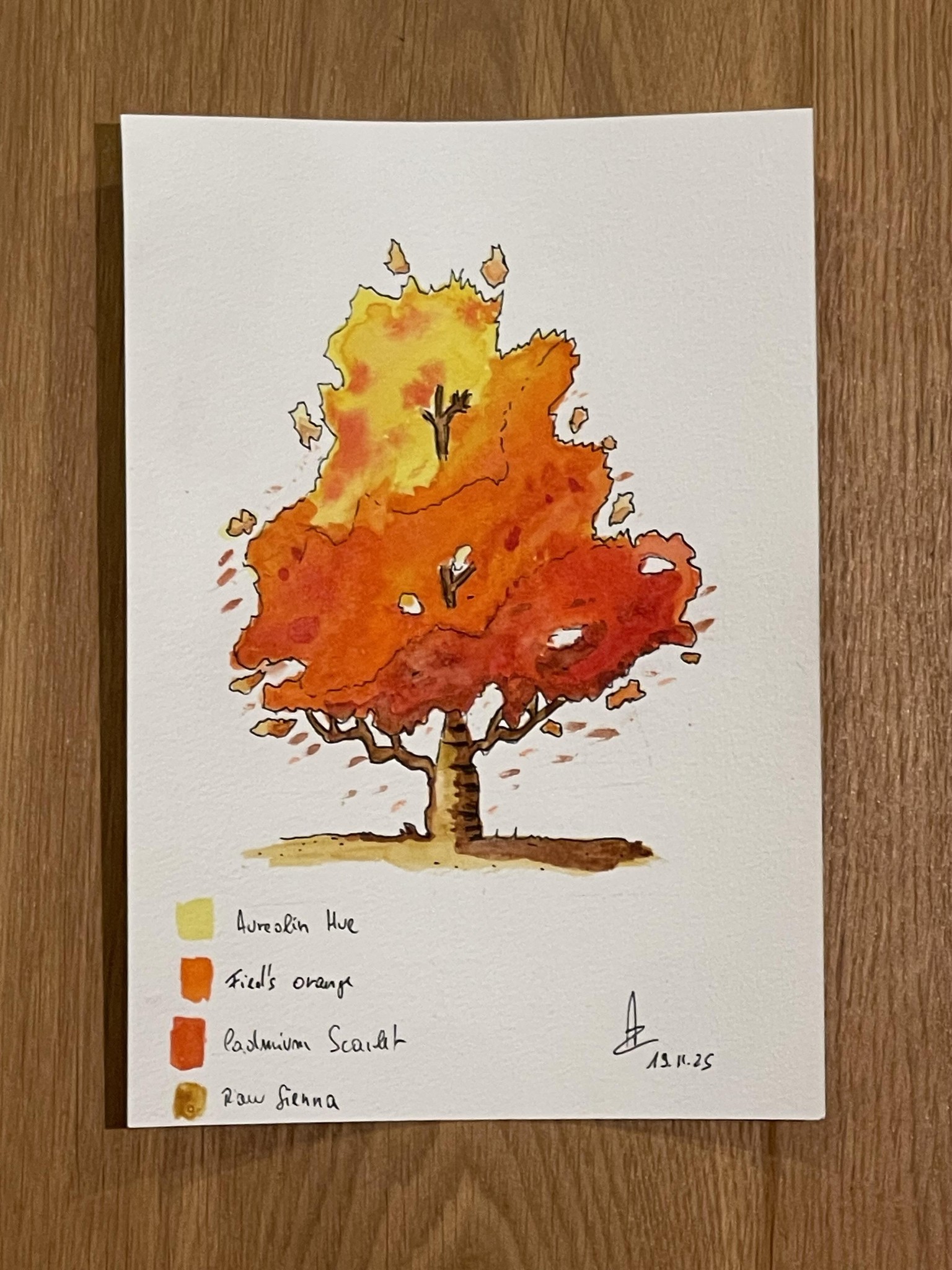 Peindre des arbres à l’aquarelle - image 1 - student project
