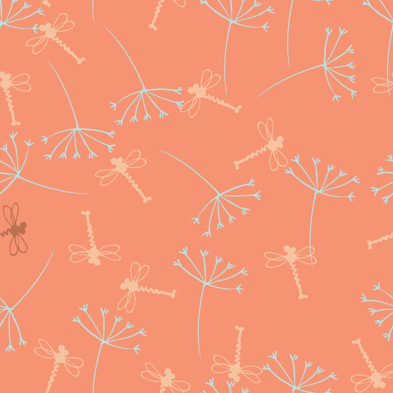 Dragonfly and Daffodil print - image 1 - student project