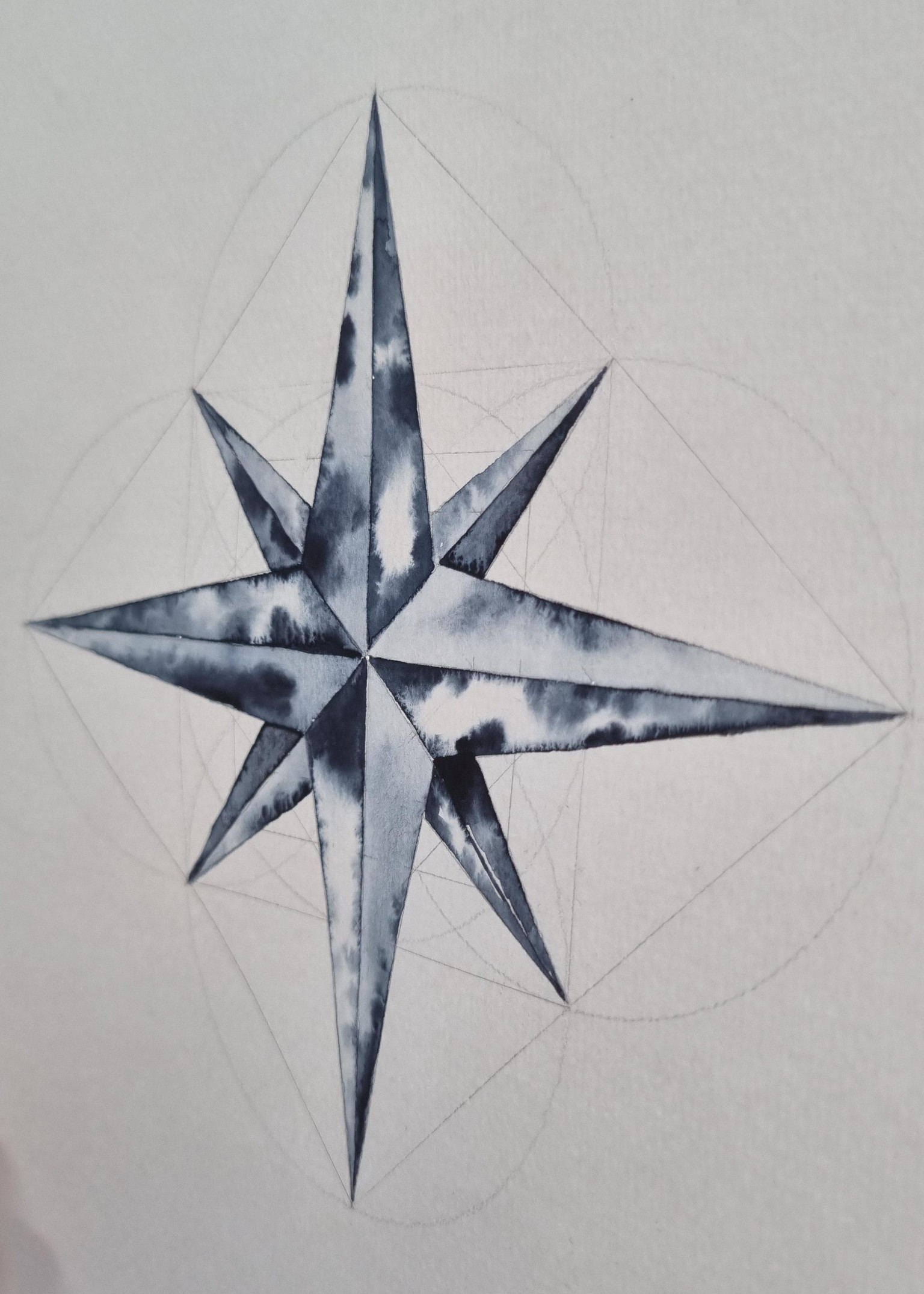 Geometric Compass Star - image 2 - student project
