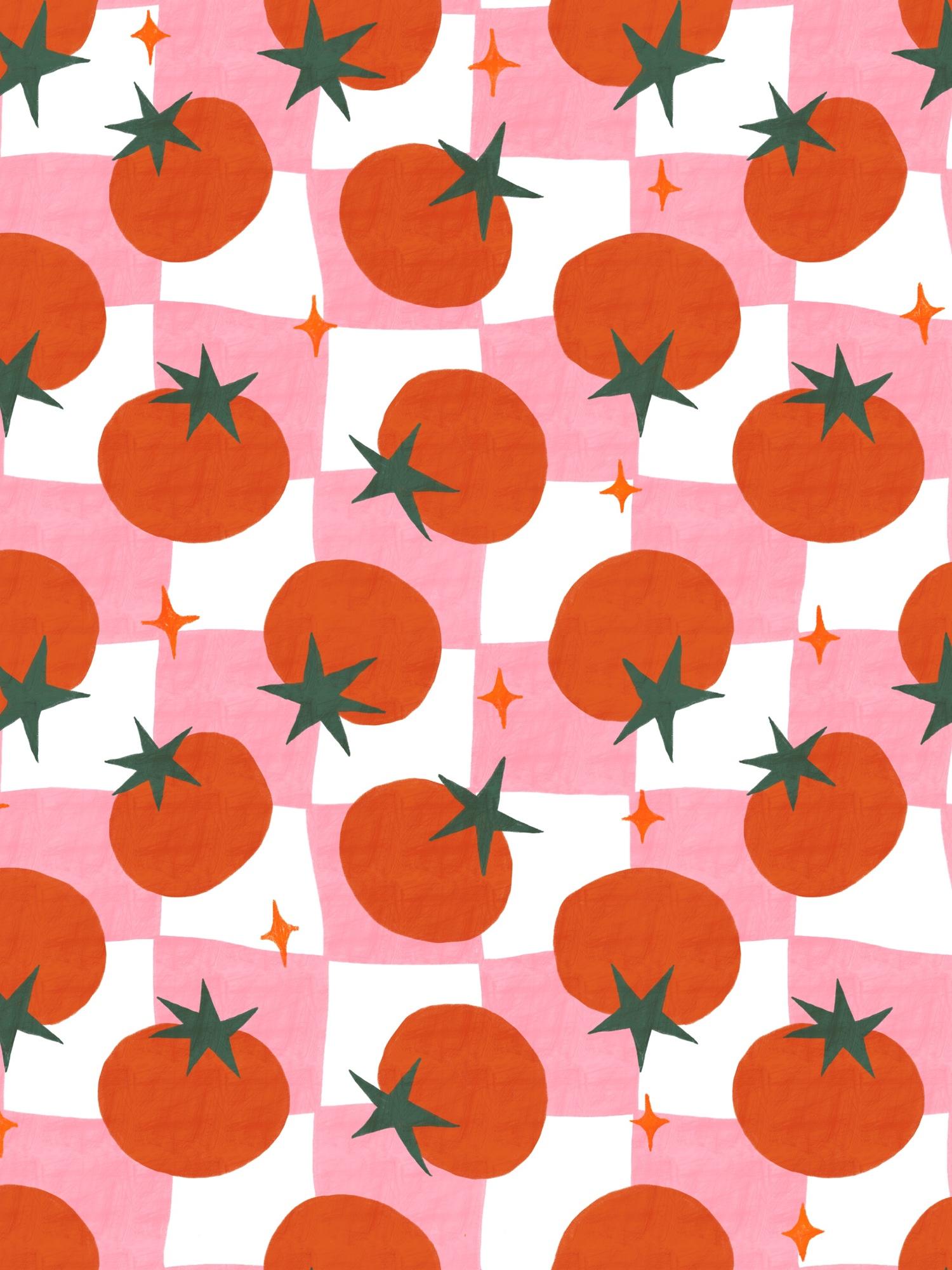Tomato Checkerboard Pattern - image 1 - student project