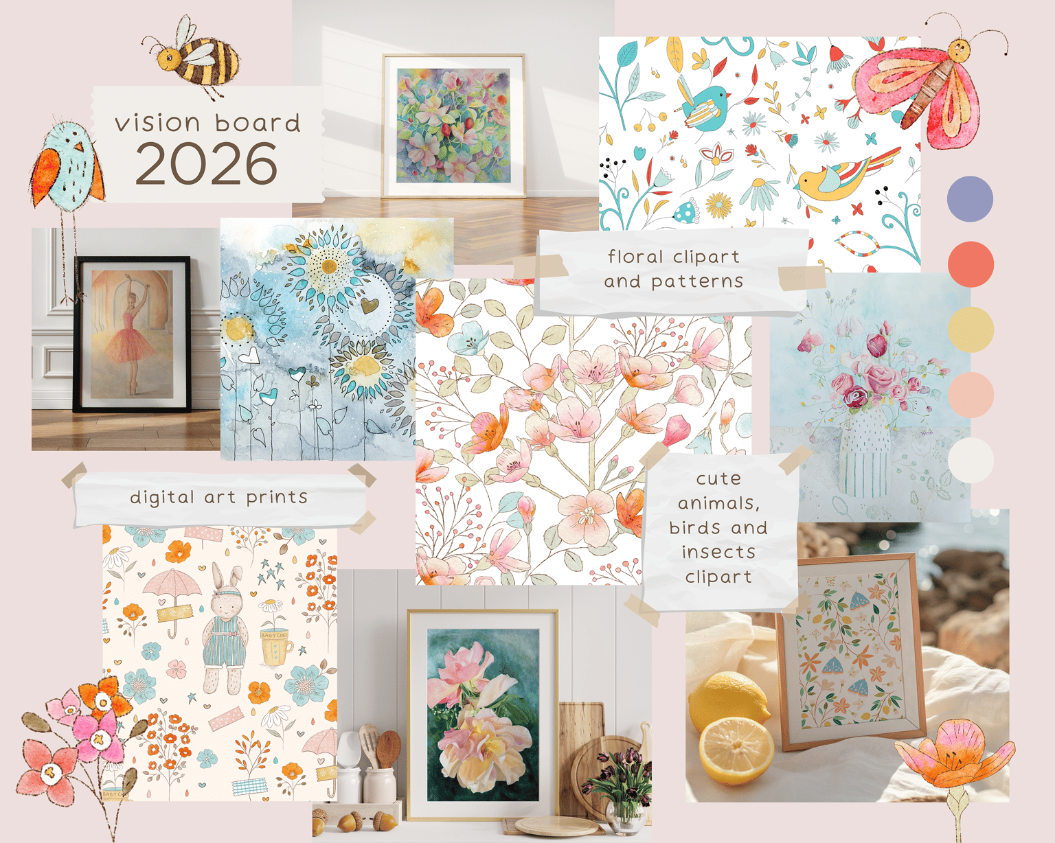 Etsy Store Vision Board - image 1 - student project