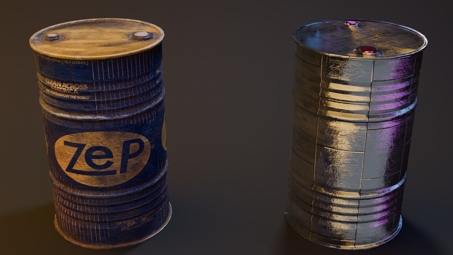 3d barrel game asset - image 1 - student project